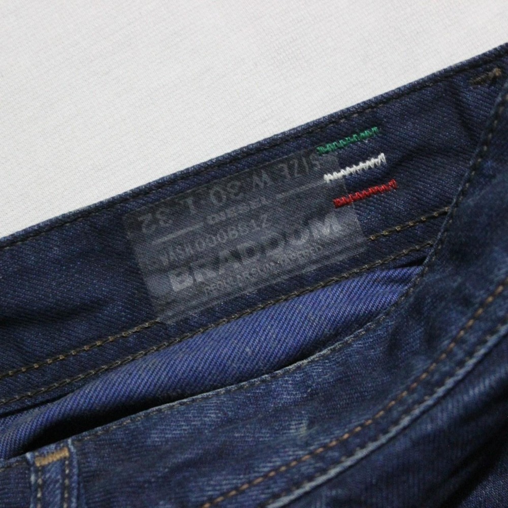 Mens Diesel Braddom Y2K Grunge Punk Skater Streetwear Straight Dark Wash Jeans - Picture 3 of 8